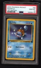 Pokemon PSA 10 Squirtle 68 1st Edition 2000 Team Rocket Gem Mint Vintage