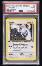 2000 Pokemon Neo Genesis Lugia Holo 1st Edition #9 PSA 9