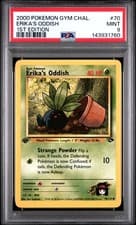 2000 POKEMON GYM CHALLENGE 1ST EDITION #70 ERIKA'S ODDISH PSA 9
