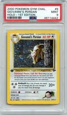Pokemon Gym Challenge Giovanni’s Persian 8/132 1st Edition PSA 9