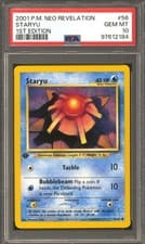 Pokemon Neo Revelation 1st Edition Staryu 56/64 PSA 10 GEM MINT