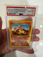 PSA 10 Gem Mint Pokemon Blaine's Charmander 1st Edition Ed Gym Challenge 60