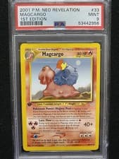 2001 Pokemon Neo Revelation 1st Edition Magcargo 33/64 PSA 9 Mint