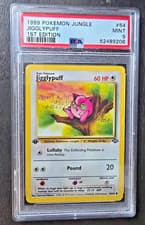 1999 Pokemon Jungle 1st Edition #54 Jigglypuff PSA 9 54/64 Mint English