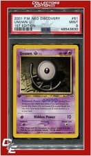 Neo Discovery 51 Unown U 1st Edition PSA 9