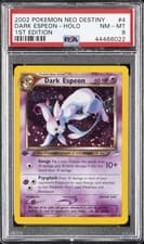 2002 POKEMON NEO DESTINY 1ST EDITION #4 DARK ESPEON-HOLO PSA 8