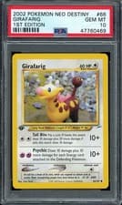 2002 Pokemon Neo Destiny #66 Girafarig 1st Edition PSA 10