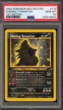 Pokemon Shining Tyranitar Neo Destiny 1st Edition Holo Secret Rare #113 PSA 10