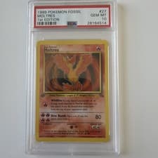 PSA 10 Moltres 27/62 | 1st Edition | Fossil | 1999 | Pokemon