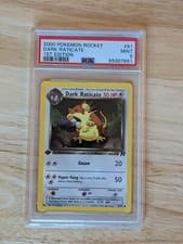 2000 Pokemon Team Rocket Dark Raticate 1st Edition 51/82 PSA 9 Mint