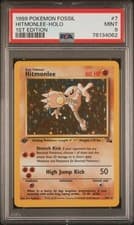 1999 Pokémon Fossil Hitmonlee Holo #7 1st Edition PSA 9 Mint – Vintage WOTC