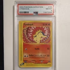 Pokémon Cyndaquil Common Regular PSA 8 105/165 Expedition Base Set 2002
