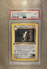 1st Edition Gym Challenge Giovanni’s Persian 8/132 Holo Rare Pokemon TCG PSA 9