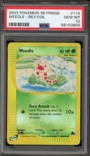 Pokemon Weedle Skyridge Reverse Holo #114 PSA 10 Gem Mint