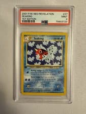2001 Pokemon 1st Edition Seaking Non Holo Neo Revelation 37/64 PSA 9 Mint! WOTC