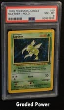 Pokemon Jungle Unlimited Scyther Holo PSA 8 (1695) 10/64