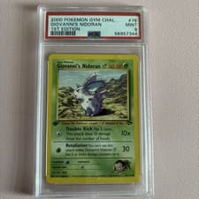 PSA 9 Giovanni's Nidoran 2000 Pokemon Card 76/132 1st Edition Gym Challenge