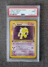 PSA 9 Hypno 1st Edition Holo | 1999 Pokemon Fossil #8