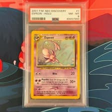 PSA 8 Espeon Holo 1/75 Neo Discovery Pokemon