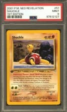 Pokemon Neo Revelation 1st Edition Shuckle 51/64 PSA 9