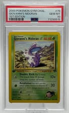 2000 POKEMON GYM CHALLENGE #76 GIOVANNI'S NIDORAN 1ST EDITION PSA 10 GEM MINT