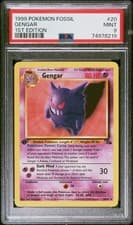 Gengar 1st Edition Pokemon Fossil 20/62 PSA 9