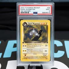PSA 9 MINT Dark Magneton 28/82 Team Rocket 1st Edition Regular Pokemon Slab