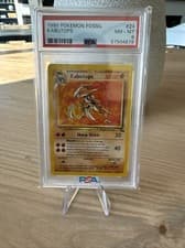 PSA 8 Pokémon TCG Kabutops Fossil 24/62 Regular Unlimited Rare