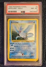 Articuno 2/62 Base Set Fossil Holo - PSA 8