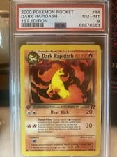 Dark Rapidash #44 Team Rocket 1st Edition PSA 8 NM-MT 56833017