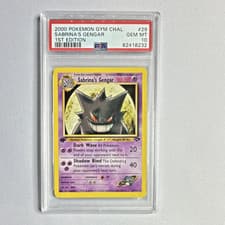 Pokémon Sabrina's Gengar 29/132 Gym Challenge 1st Edition PSA 10 2000 English