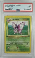 Pokémon 1999 Jungle 1ST EDITION VENOMOTH 29/64 PSA 9 MINT RARE
