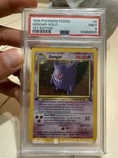 Pokémon Gengar 1st Edition Holo Rare Fossil PSA 9 5/62 1999 Stage 2 Pokémon TCG