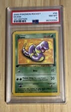 Pokémon Team PSA 8 Rocket 1st Edition Ekans 56/82 NM-MT Very Nice!