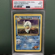 2000 Pokemon Gym Challenge 1st Edition Misty's Dewgong 54/132 PSA 9 Mint