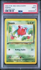 2001 POKEMON NEO DISCOVERY #55 HOPPIP 1ST EDITION PSA 9