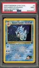 Pokemon Giovanni's Gyarados Gym Challenge 1st Edition Holo Rare #5 PSA 9 Mint