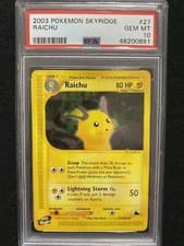 2003 Pokemon Skyridge Raichu 27/144 PSA 10 Gem Mint