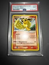 Pokemon 2007 Ex Power Keepers Flareon Gold Star PSA 9 MINT #100 English