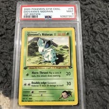 2000 Pokemon Gym Challenge 1st Edition Giovanni's Nidoran 76/132 PSA 9 Mint