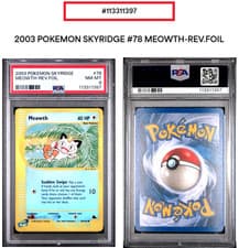 Skyridge Reverse Holo Meowth #78 PSA 8 [April 26th] US/UK/EU/CA 72h Delivery