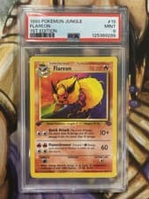 1999 Pokemon Flareon 19/64 1st Edition Jungle Regular Non-Holo English - PSA 9🔥