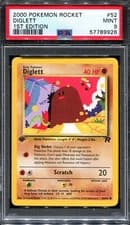 PSA 9 Pokemon 2000 1st Edition Team Rocket Diglett #52