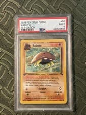 1999 POKEMON FOSSIL 1ST EDITION #50 KABUTO PSA 9
