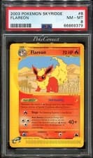 PSA 8 NM-MINT Pokemon Flareon Rare 2003 Skyridge #8/144