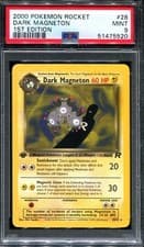 PSA 9 Pokemon 2000 1st Edition Team Rocket Dark Magneton Rare #28