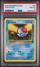 TENTACOOL #56 1999 POKEMON FOSSIL PSA 8