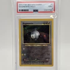 2001 Pokemon Neo Discovery Magnemite Holo 1st Edition #7 PSA 9 Pokémon Card