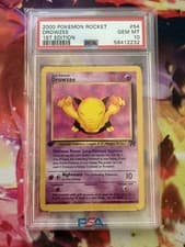 2000 Pokemon Drowzee Team Rocket 1st Edition 54 PSA 10 Gem Mint Vintage WOTC
