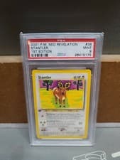🔥RARE🔥 2001 Pokemon Stantler 38/64 1st Edition P.M. Neo Revelation PSA 9 MINT